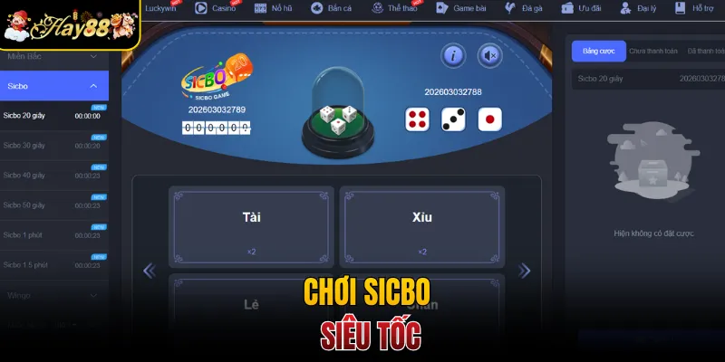 Chơi sicbo siêu tốc
